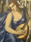 Tamara De Lempicka Donna con mandolino 1933